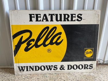 Pella Windows & Doors Double Sided Sign