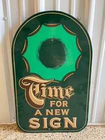 Hand Painted Masonite Sign