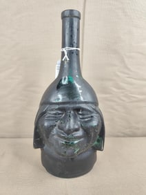 Ranuzzi Smiling Inca Head Glass Bottle