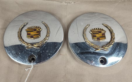 Cadillac Gold Wreath Crest Wheel Caps