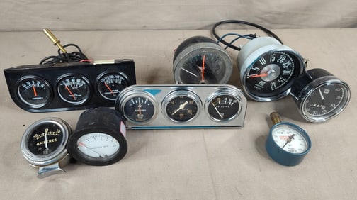 Vintage Tachometer, Gauges, and Speedometers
