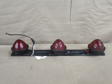 Triple Beehive Rear Tail Light Bar