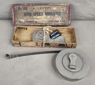 LS. Starrett Tape Measure & Speed Indicator