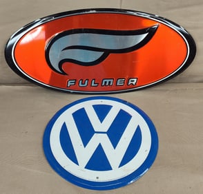 Fulmer & Volkswagen Tin Signs