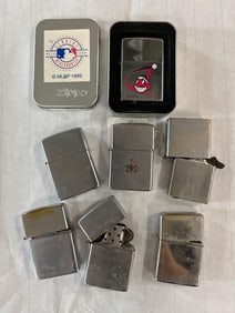 Masonry, MLB, and Blank Zippos