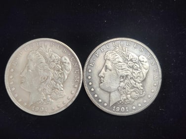2-1901 O Morgan Dollars