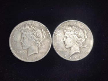1926 S & 1935 Peace Dollars