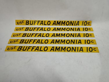 5-NOS Buffalo Ammonia Strip Tacker Signs
