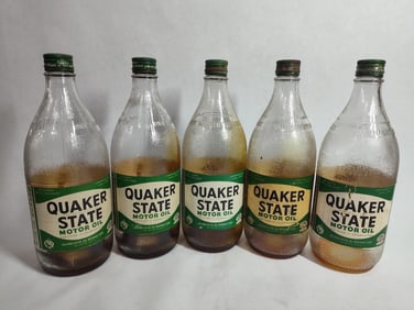 Quaker State Motor Oil Bottles