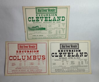 Big Four Route RR Excursion Posters