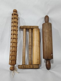 PRIMITIVE ROLLING PIN AND NOODLE MAKER LOT