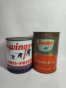 Sinclair & Wings Auto Fluid Cans