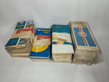 NOS GAS AND OIL SERVICE STATION ROAD MAPS LOT