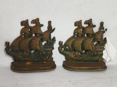 Clipper Ship Bookends