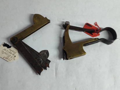 1700s Medical Bleeder Fleams: Lot of two early field devices. Gilmore, Ohio Tuscarawas co. Both are early design and in fantastic condition with brass detail.