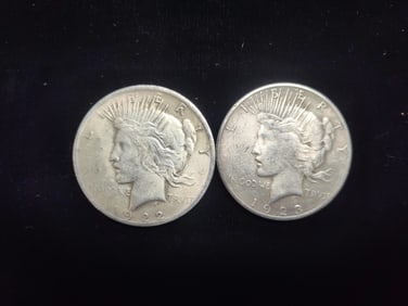 1922 S & 1923 S Peace Dollars