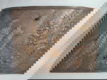 Embossed Copper Native American & Pioneer Panel