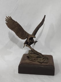 Shoop Bronze Eagle Sculpture