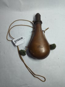 US Life Saving Service Brass Powder Flask