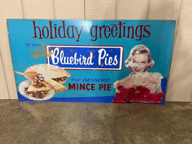 Bluebird Pies Holiday Greeting Sign