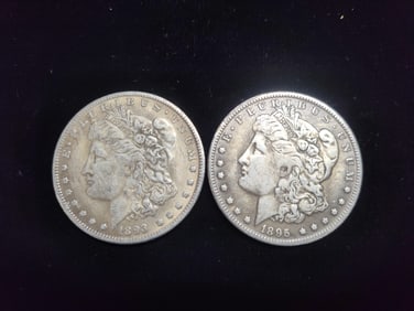 1893 & 1895 Morgan Dollars