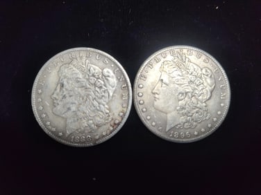 1896 O & 1888 O Morgan Dollars