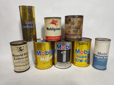OIL AND GREASE CAN LOT INC. MOBILGREASE, MOBILCOTE, AND MORE