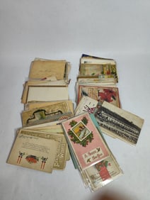 LOT OF VERY EARLY 1900'S POSTCARDS/CARDS WITH SOME BEING POSTMARKED