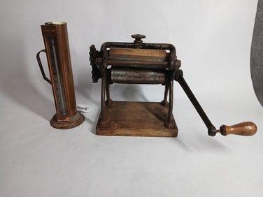 19th Century Copper Brewers Hydrometer & Pasta Maker
