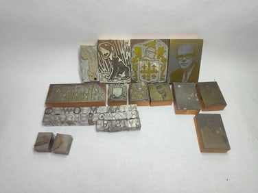 VINTAGE LETTERPRESS PRINTING BLOCKS