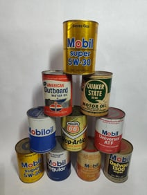 VINTAGE OIL CAN LOT INC. MOBIL, AMERICAN, PHILLIPS 66 AND MORE