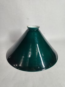 Emerald Green Glass Student Lamp Shade
