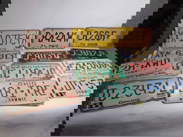 1968-1990s Ohio License Plates