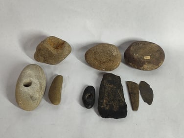 Fire Starting Tool, Mortar & Pestle, Stone Pendant and Tooling