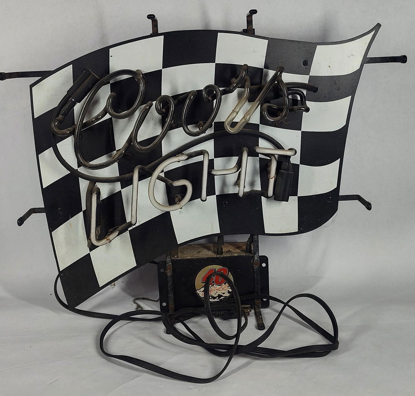 Coors Light Racing Flag Neon Sign (1 of 4)