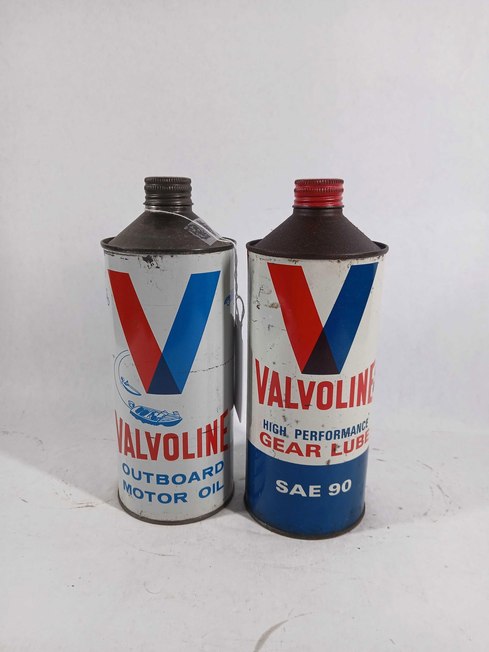 Valvoline Gear Oil & Outboard Motor Oil Cone Top Cans (1 of 3)