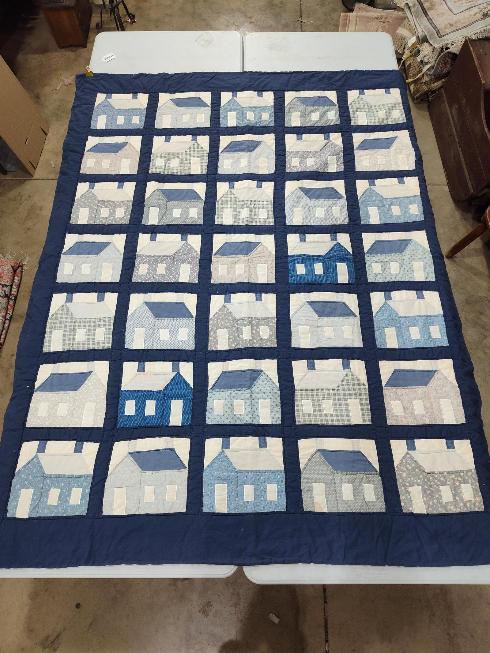 Old School House Hand Stitched Quilt (1 of 5)