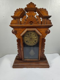 Key WInd Gingerbread Mantle Clock
