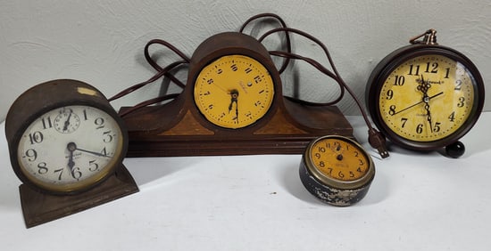 Westclox Alarms, and Various Clocks