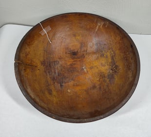 Large Wooden Dough Bowl