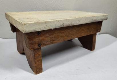 Primitive Painted Foot Stool
