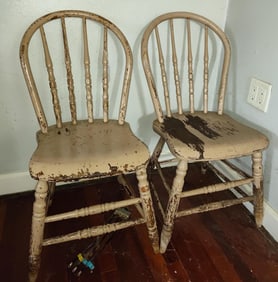 Painted Farmhouse Kitchen Chairs