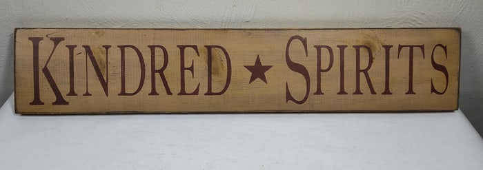 Kindred Spirits Wooden Sign
