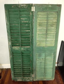 Old Turquoise Green Shutters