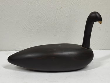 Smooth Carved Wooden Duck