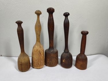 1800s Wooden Mashers