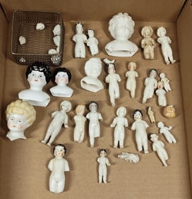 Porcelain Bonnet Head Dolls