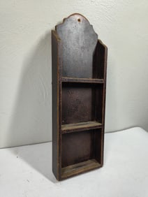 Crackle Painted Display Shelf