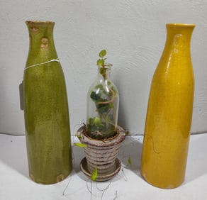 Pottery Vases & English Garden Bottle