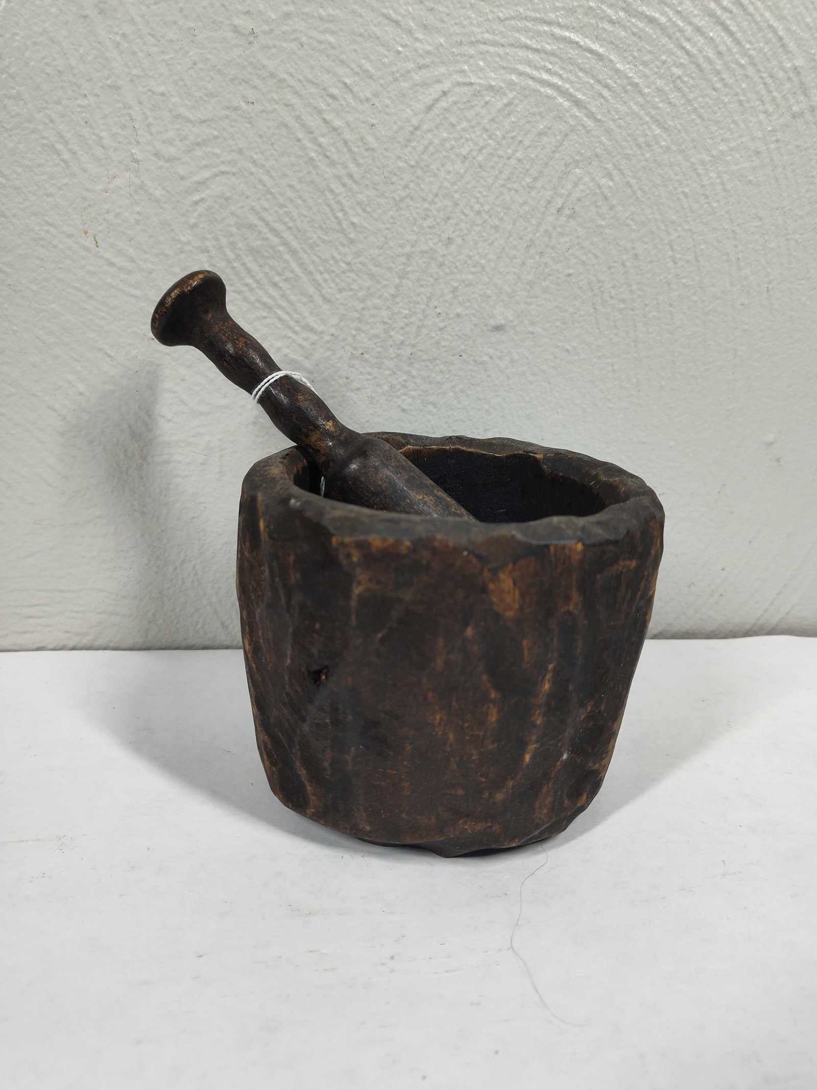 Wooden Mortar & Pestle: 4x4.5